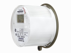 oval exterior electric meter for house Modelo 3D