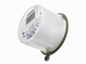 oval exterior electric meter for house Modelo 3D