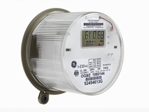 oval exterior electric meter for house Modelo 3D