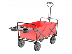 mac sports collapsible folding outdoor utility wagon red 3D Model