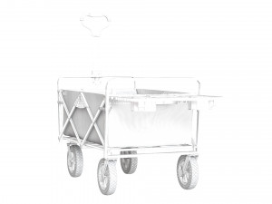 mac sports collapsible folding outdoor utility wagon red 3D-Modell