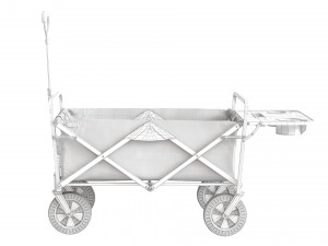 mac sports collapsible folding outdoor utility wagon red 3D-Modell