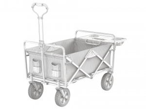 mac sports collapsible folding outdoor utility wagon red 3D-Modell