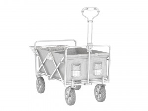 mac sports collapsible folding outdoor utility wagon red 3D-Modell