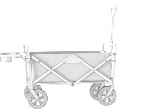 mac sports collapsible folding outdoor utility wagon red 3D-Modell