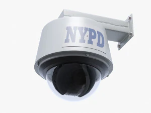 cam&eacute;ra de rue NYPD CCTV Modèle 3D