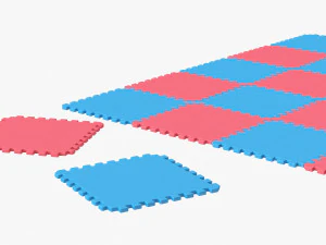 sport tatami taekwondo mat puzzle 3D Model