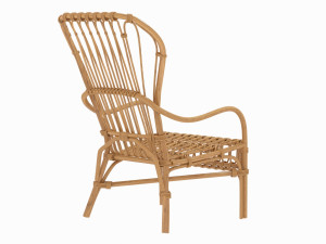storsele ikea chair yellow bamboo 3D Model