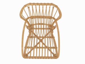 storsele ikea chair yellow bamboo 3D Model