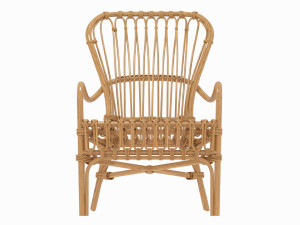 storsele ikea chair yellow bamboo 3D Model