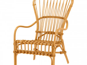 storsele ikea chair yellow bamboo 3D Models