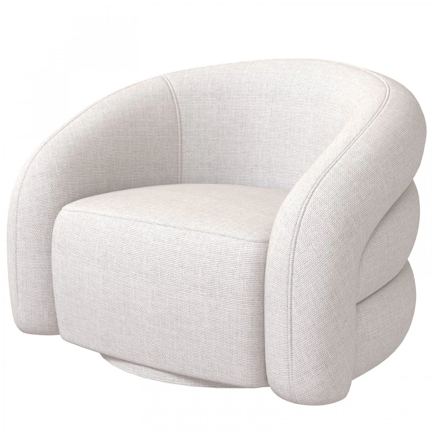 Eichholtz chair Novelle white 3D Model .c4d .max .obj .3ds .fbx .stl .blend 