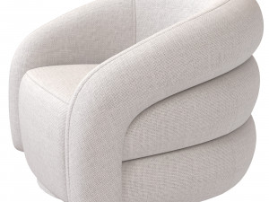 Eichholtz chair Novelle white Modelo 3D