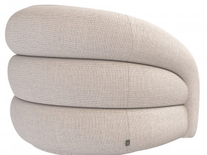 Eichholtz chair Novelle white Modelo 3D