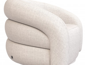 Eichholtz chair Novelle white Modelo 3D