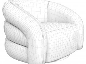 Eichholtz chair Novelle white Modelo 3D