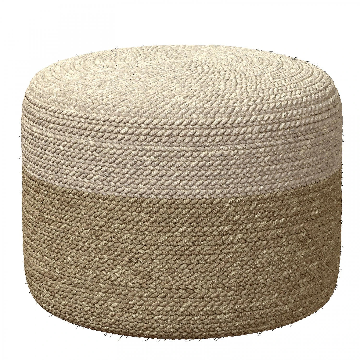 Agro Richer Home Decor Runder Jute-Pouf-Sitzsack 3D Modell .c4d .max .obj .3ds .fbx .stl .blend 