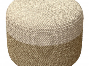 Agro Richer Home Decor Round Jute Pouf Bean Bag Model 3D