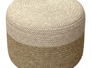 Agro Richer Home Decor Runder Jute-Pouf-Sitzsack 3D Modell
