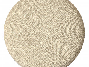 Agro Richer Home Decor Round Jute Pouf Bean Bag Model 3D