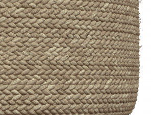 Agro Richer Home Decor Round Jute Pouf Bean Bag Model 3D