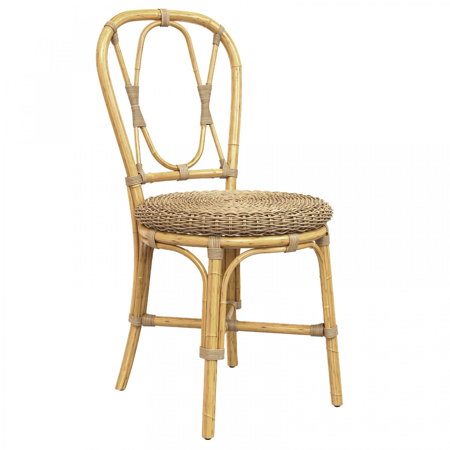 Julietta Wicker Chair Nature Rattan - Bloomingville 3D Model .c4d .max .obj .3ds .fbx .stl .blend 