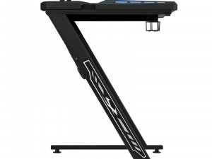 Computer Gaming desk LANGHOLM with LED black Modello 3D