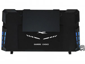 Computer Gaming desk LANGHOLM with LED black 3D Model