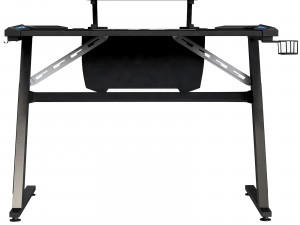 Computer Gaming desk LANGHOLM with LED black Modello 3D