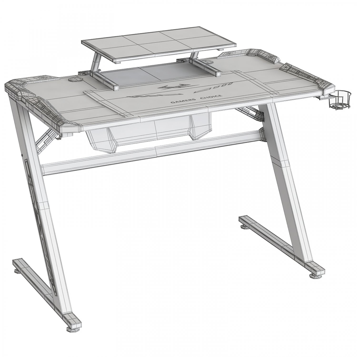 Gaming outlet desk drawing
