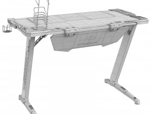 Computer gaming table Ultradesk gamingowe SPACE 3D Model