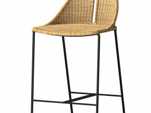 CESTA RATTAN COUNTER STOOL 3D मॉडल