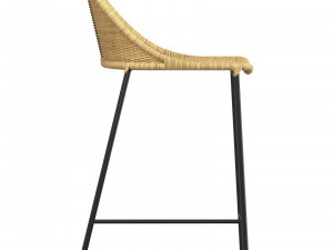 CESTA RATTAN COUNTER STOOL Modelo 3D