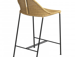 CESTA RATTAN COUNTER STOOL Modelo 3D