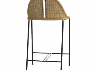 CESTA RATTAN COUNTER STOOL Modelo 3D