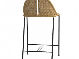 CESTA RATTAN COUNTER STOOL 3D Model