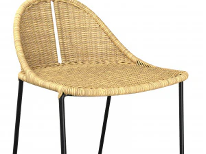 CESTA RATTAN COUNTER STOOL 3D Model