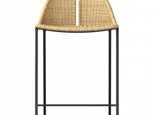 CESTA RATTAN COUNTER STOOL 3D Model
