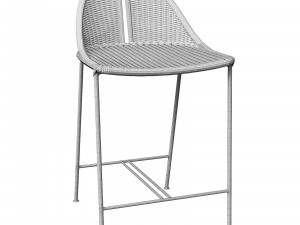CESTA RATTAN COUNTER STOOL Modelo 3D