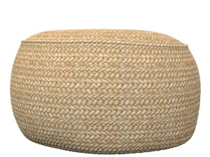 The Raffia Flores Pouffe round Natural 3D Model