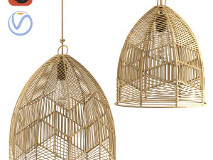Bazar Bizar Bala Hanglamp Naturel L 3D Model