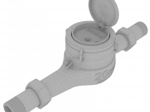 Medidor de &aacute;gua fria Home Garden-Digitalzakka Modelo 3D