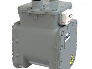 American Diaphragm Gas Meter AC250 Modelo 3D