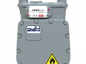 American Diaphragm Gas Meter AC250 3D Model