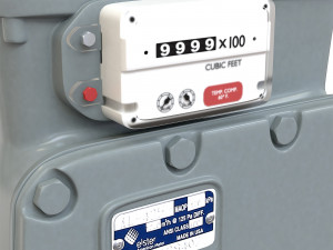 American Diaphragm Gas Meter AC250 Modelo 3D