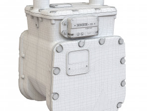 American Diaphragm Gas Meter AC250 Modelo 3D