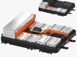 Nissan Leaf battery cell lithium-ion battery 3D Модель