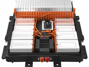 Bateria de &iacute;on de l&iacute;tio com c&eacute;lula de bateria Nissan Leaf Modelo 3D
