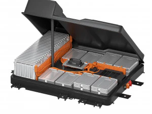 Bateria de &iacute;on de l&iacute;tio com c&eacute;lula de bateria Nissan Leaf Modelo 3D