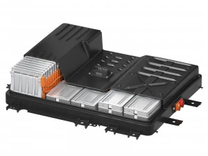 Bateria de &iacute;on de l&iacute;tio com c&eacute;lula de bateria Nissan Leaf Modelo 3D